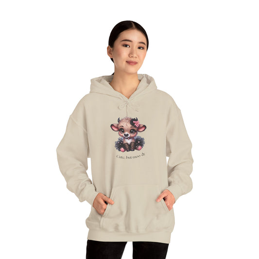 Cute Cow Hoodie for Animal Lovers - I Love Moo-sic