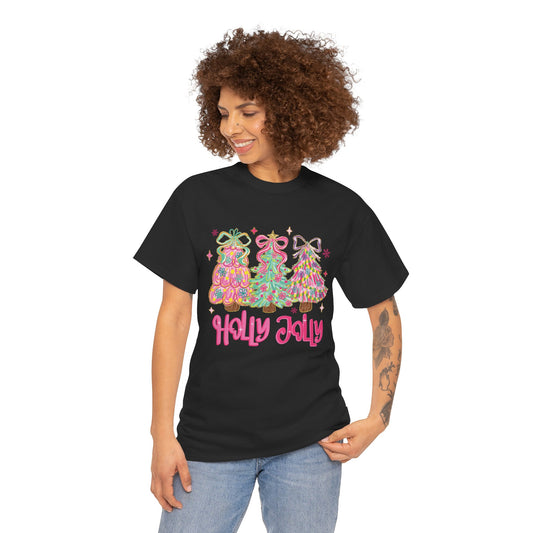 Holly Jolly Colorful Christmas Trees T-Shirt