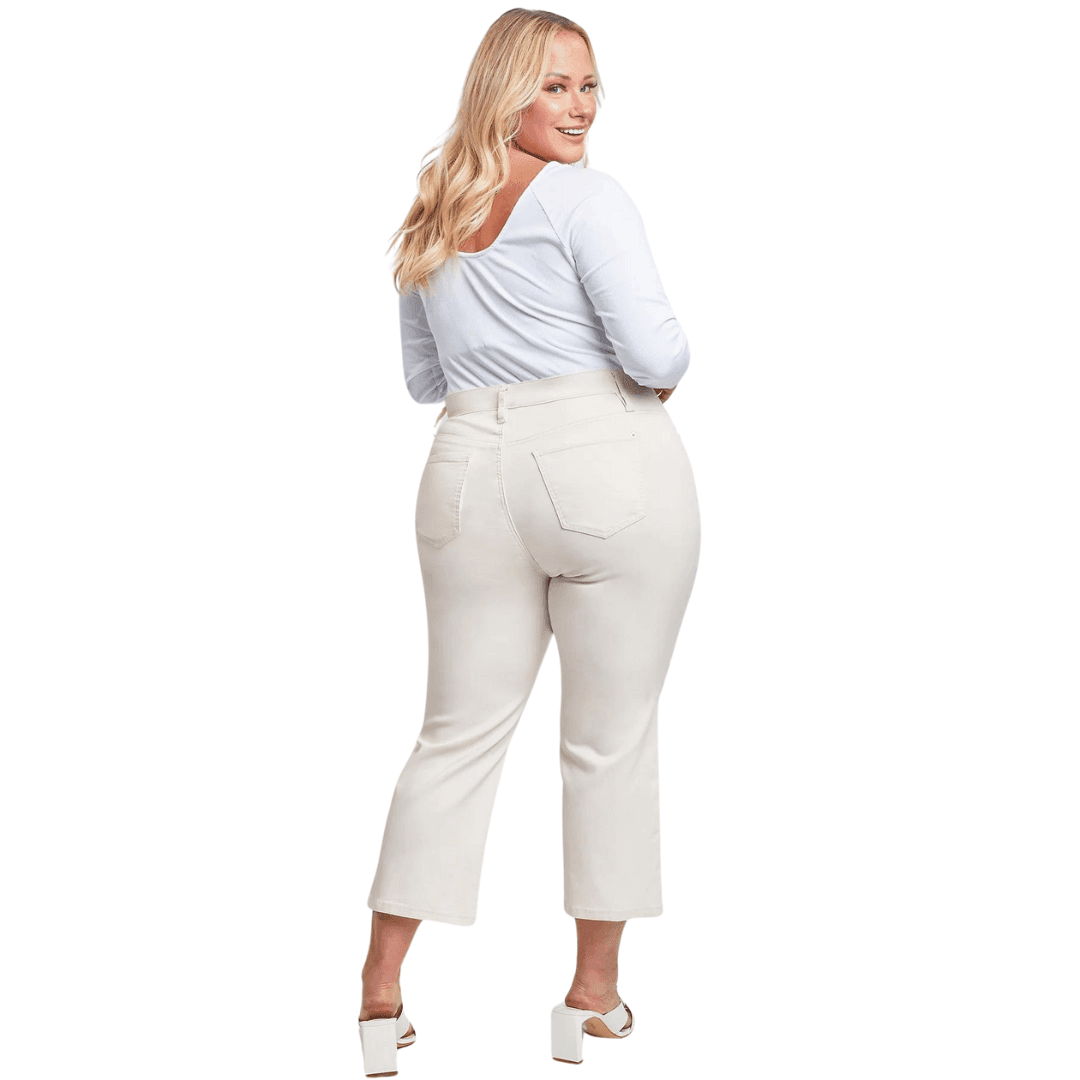 Mid-Rise Wide Leg Cropped Pants - Shamelessly Glamorous