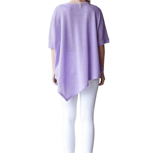 Short Sleeve Asymmetrical Top - Shamelessly Glamorous