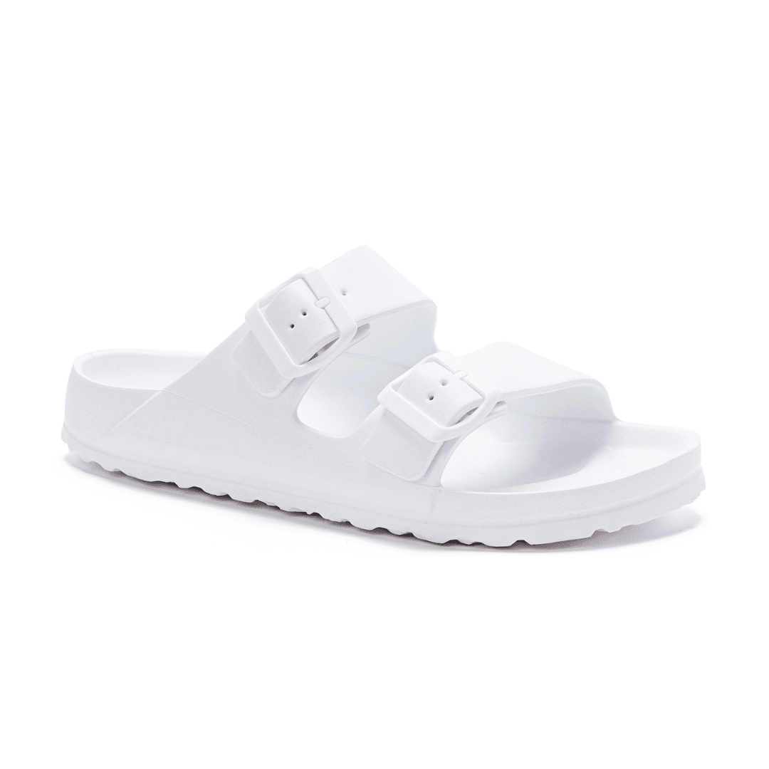Waterslide Sandals In White - Shamelessly Glamorous