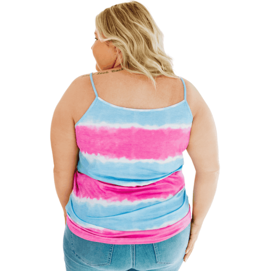 Multi Color Tank Top- Plus Size - Shamelessly Glamorous