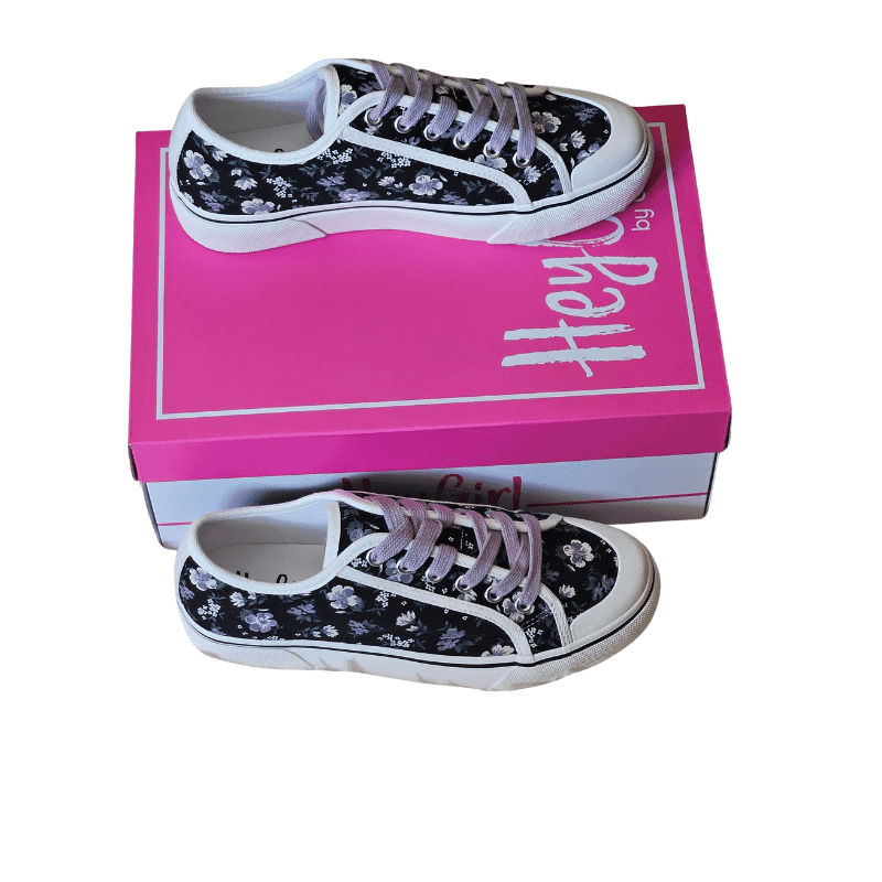 Waiting List Floral Tennis Shoes - Shamelessly Glamorous
