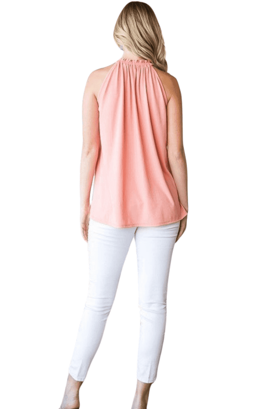 Ribbed Halter Style Top - Shamelessly Glamorous