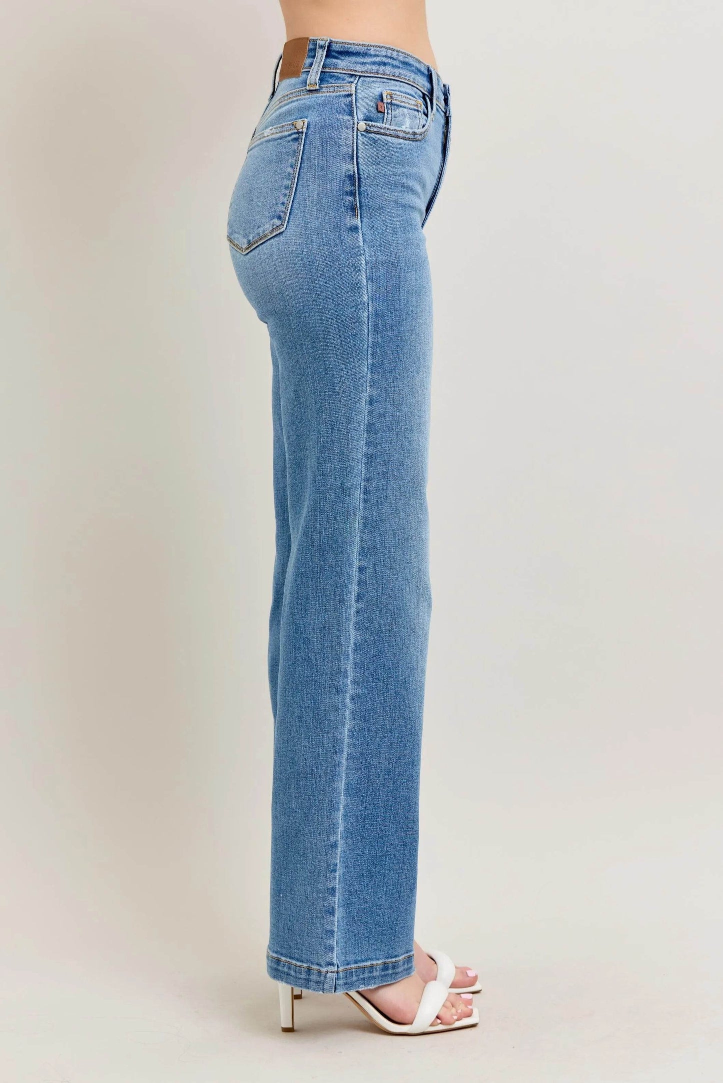 Judy Blue High Waist Straight Jeans Plus Size - Shamelessly Glamorous