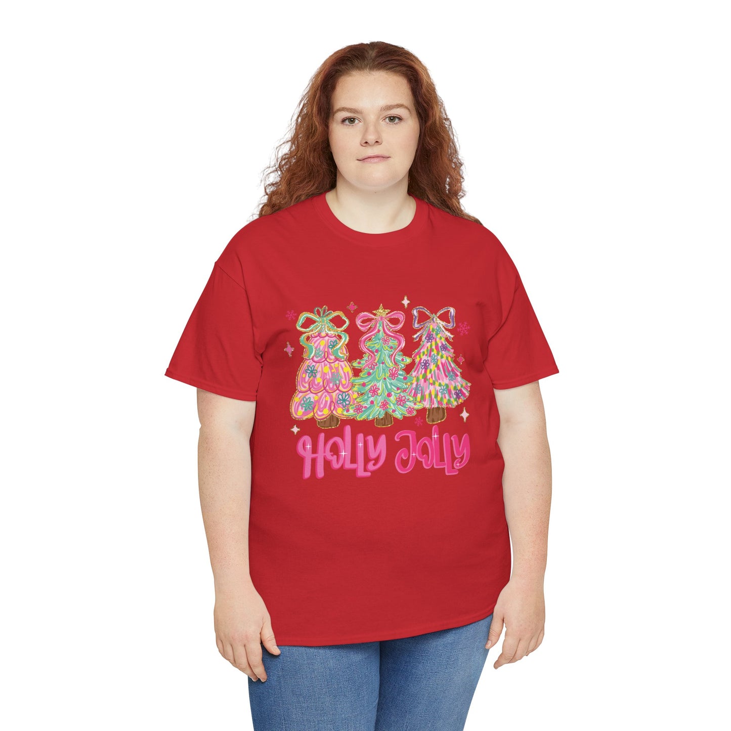 Holly Jolly Colorful Christmas Trees T-Shirt