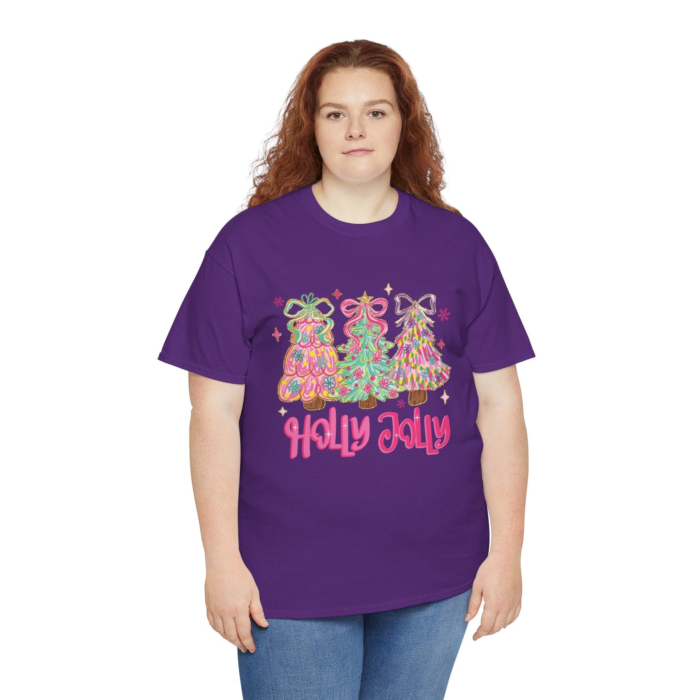 Holly Jolly Colorful Christmas Trees T-Shirt