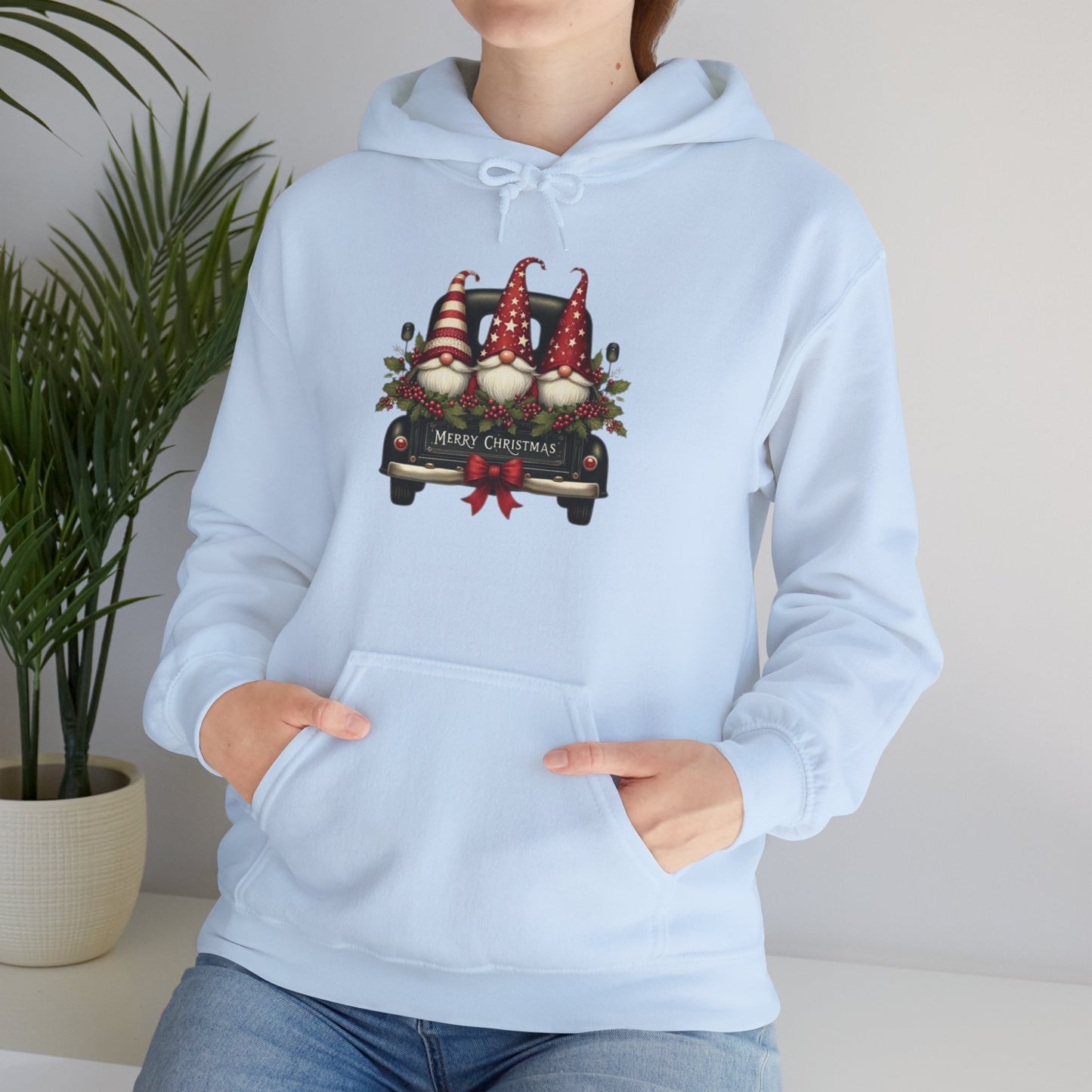 Vintage Christmas Gnomes Hoodie