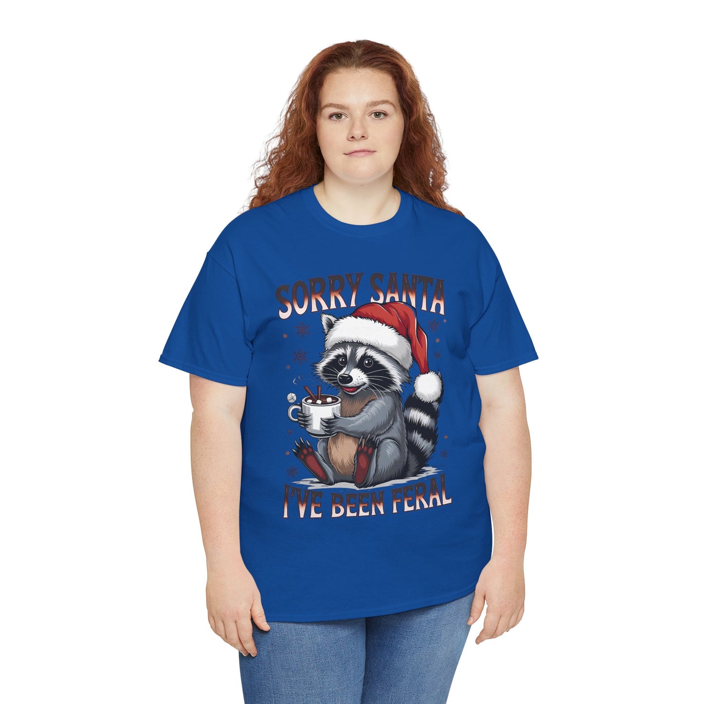 Festive Humor Unisex T-Shirt - 'Sorry Santa, I've Been Feral'