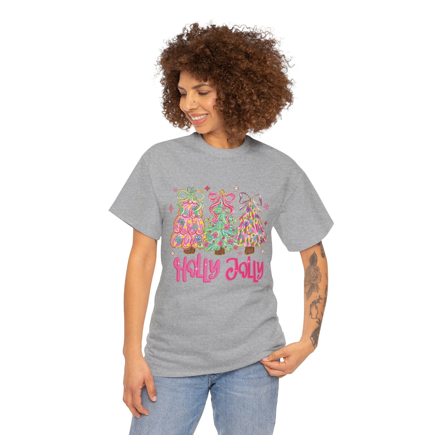 Holly Jolly Colorful Christmas Trees T-Shirt