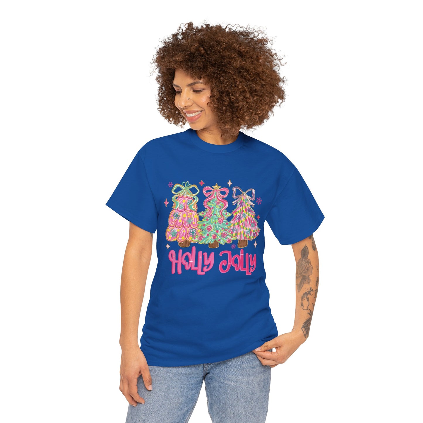 Holly Jolly Colorful Christmas Trees T-Shirt