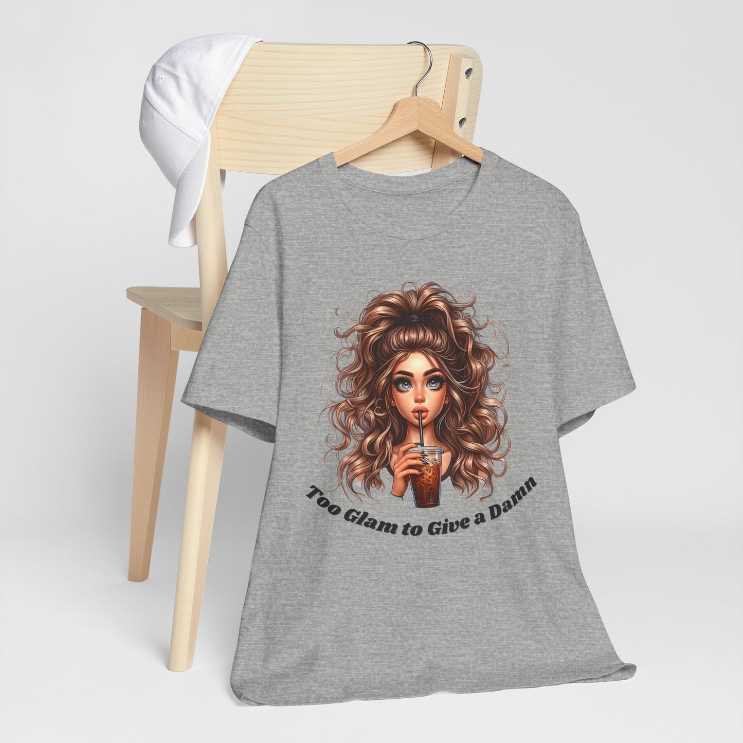 Too Glam to Give a Damn T-Shirt — Glam Girl Graphic Tee