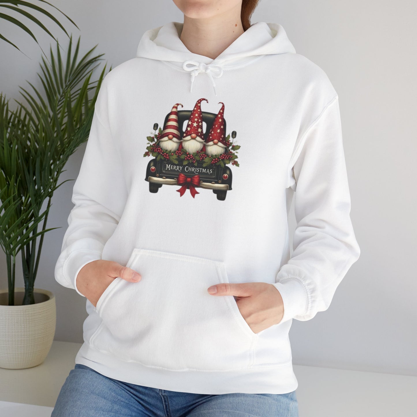 Vintage Christmas Gnomes Hoodie