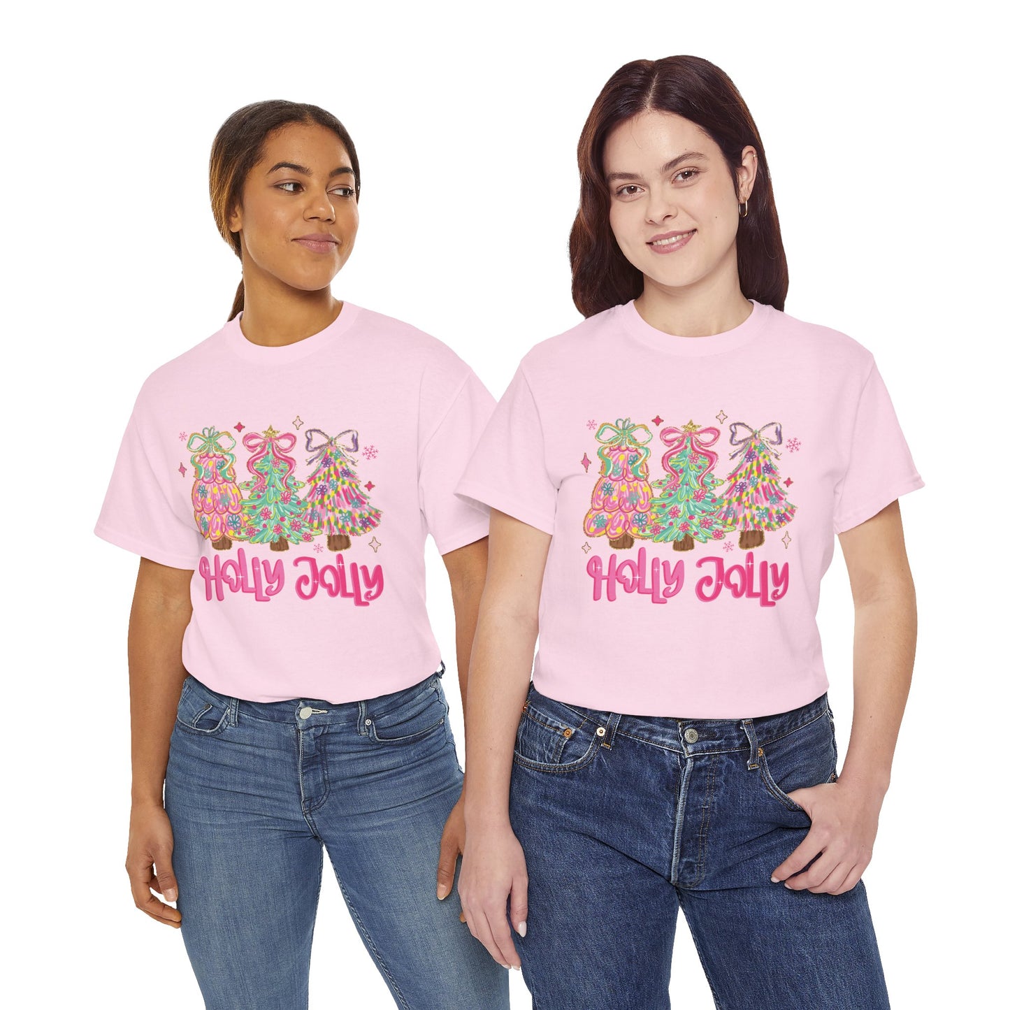 Holly Jolly Colorful Christmas Trees T-Shirt