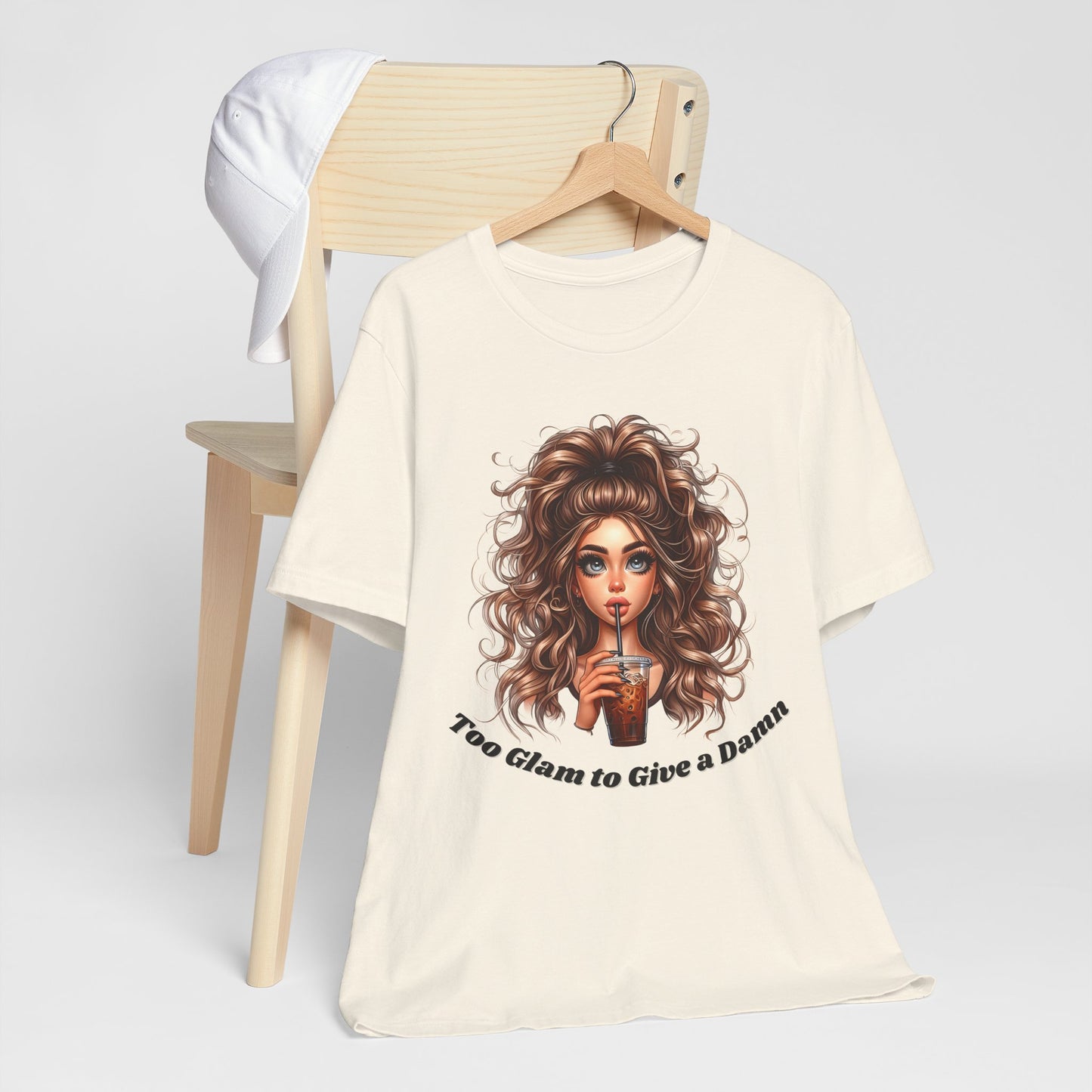 Too Glam to Give a Damn T-Shirt — Glam Girl Graphic Tee