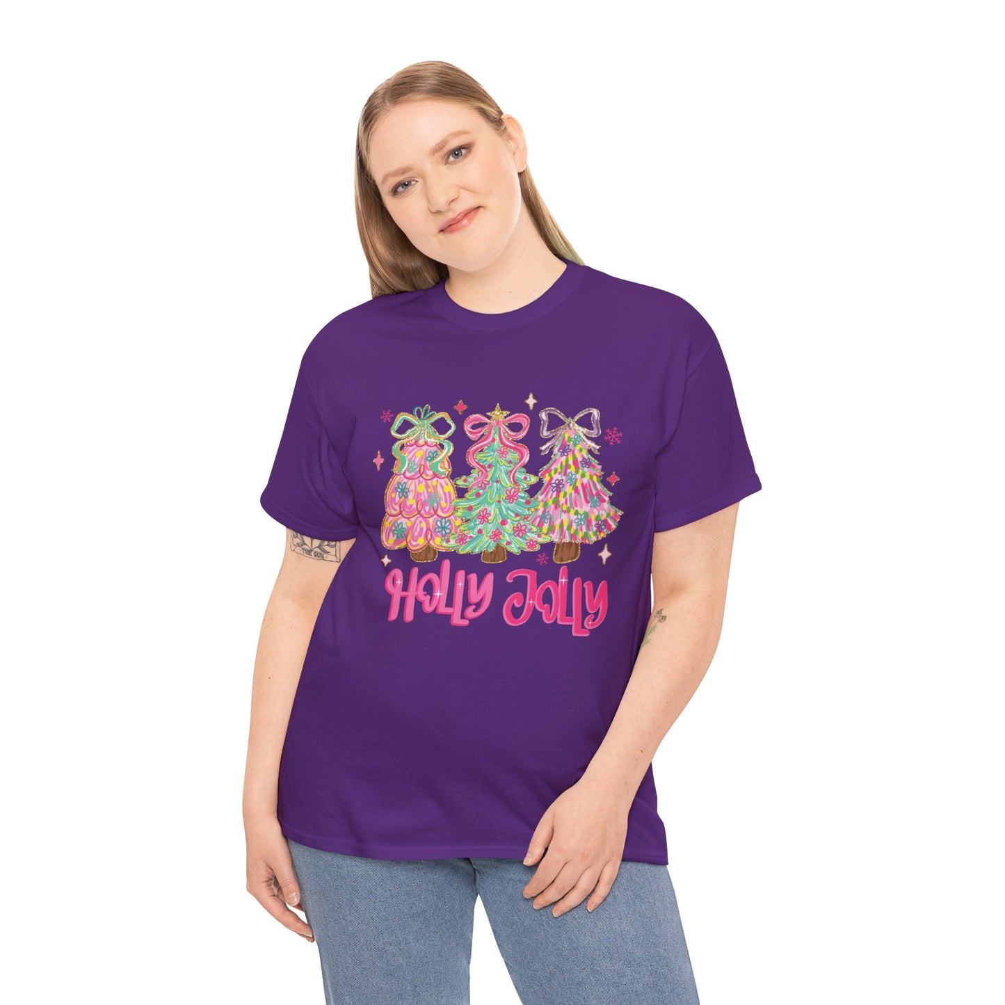 Holly Jolly Colorful Christmas Trees T-Shirt
