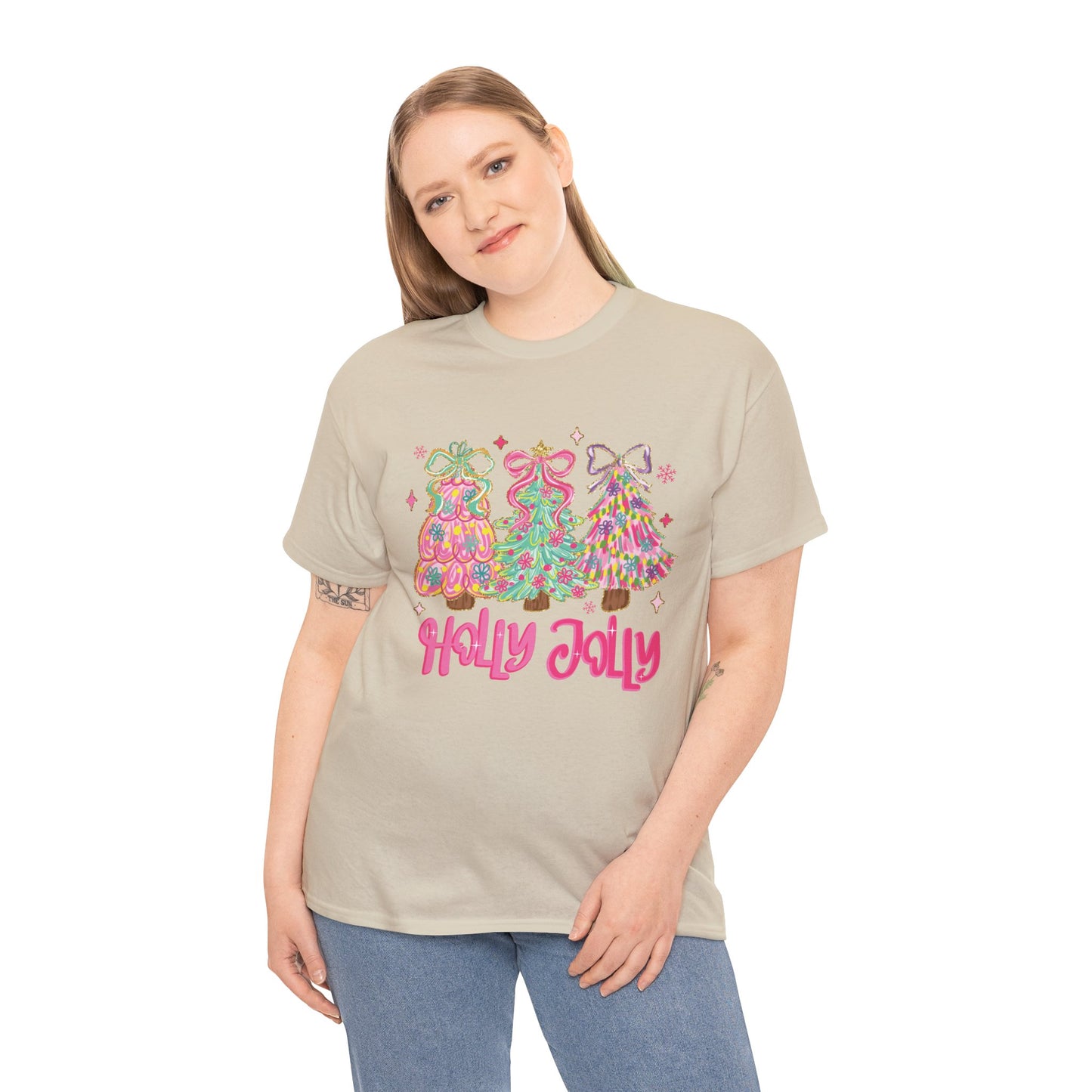 Holly Jolly Colorful Christmas Trees T-Shirt