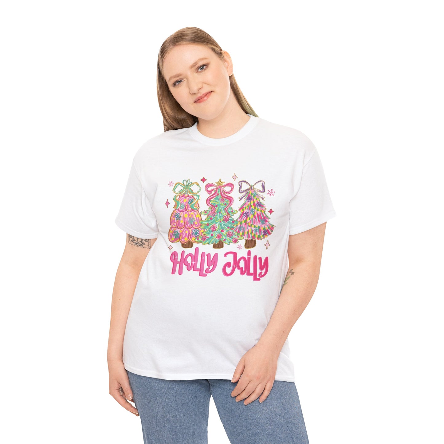 Holly Jolly Colorful Christmas Trees T-Shirt