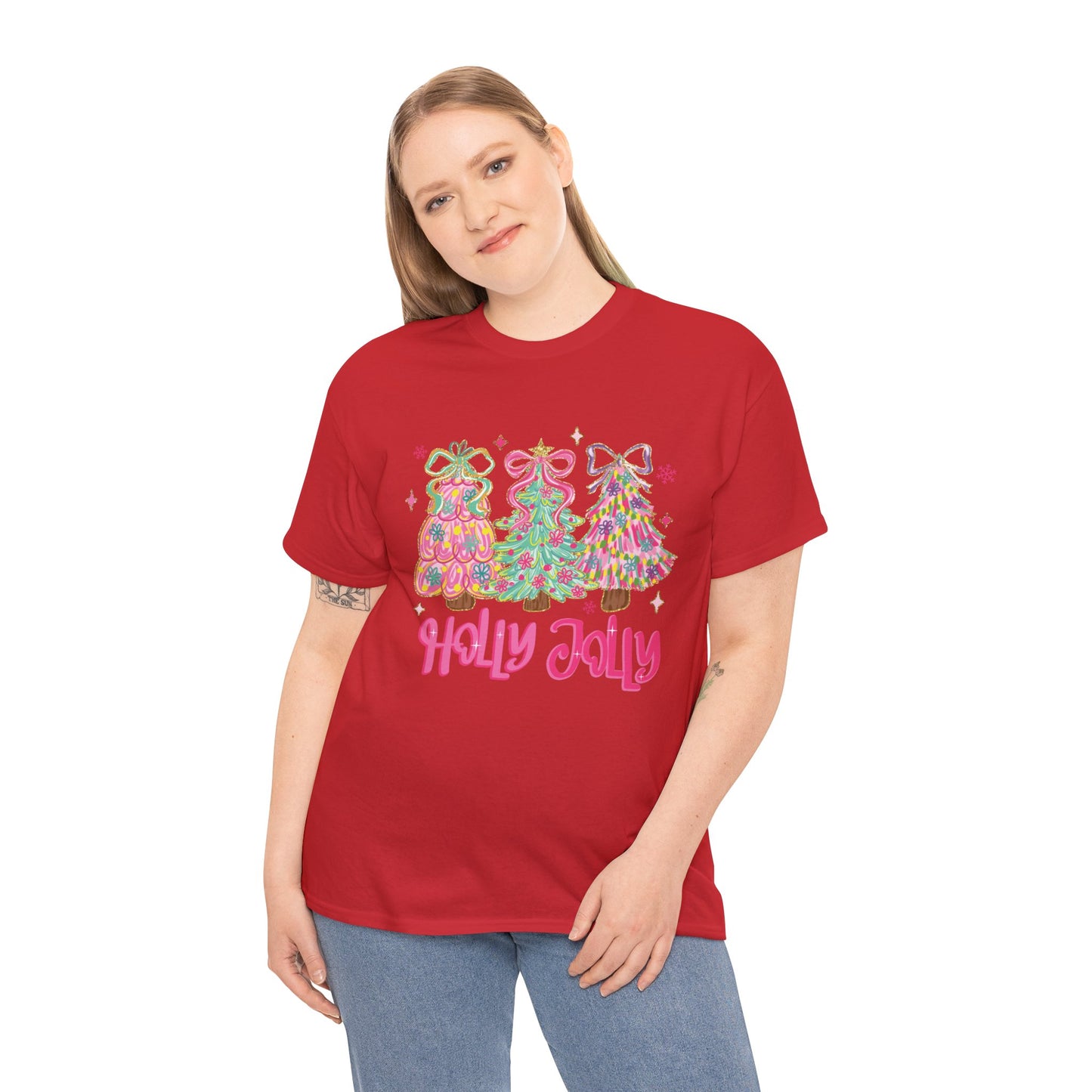 Holly Jolly Colorful Christmas Trees T-Shirt