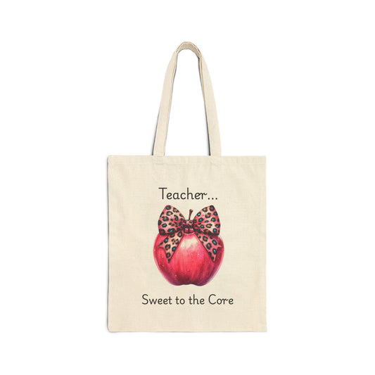 Teacher Tote Bag Front