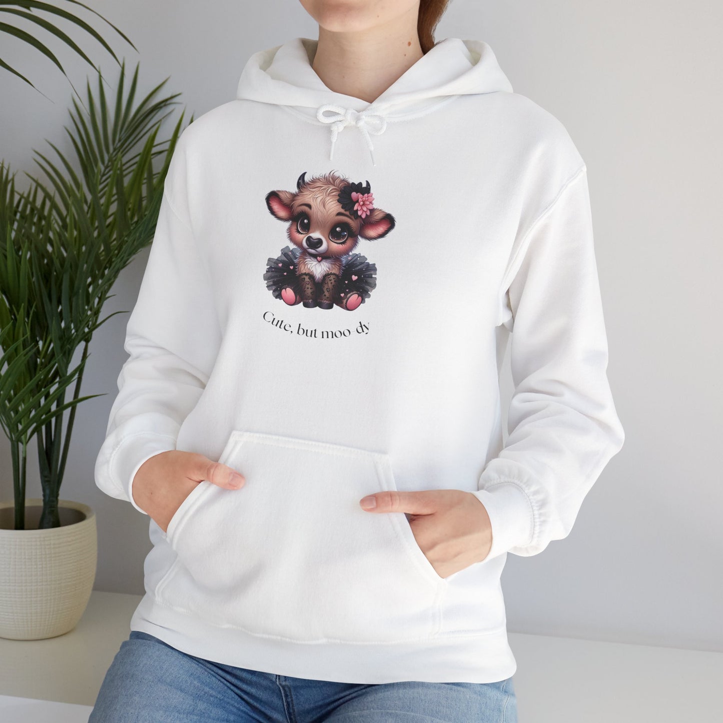 Cute But Moo-dy Cow Tee | Funny Cow Hoodie for Women
