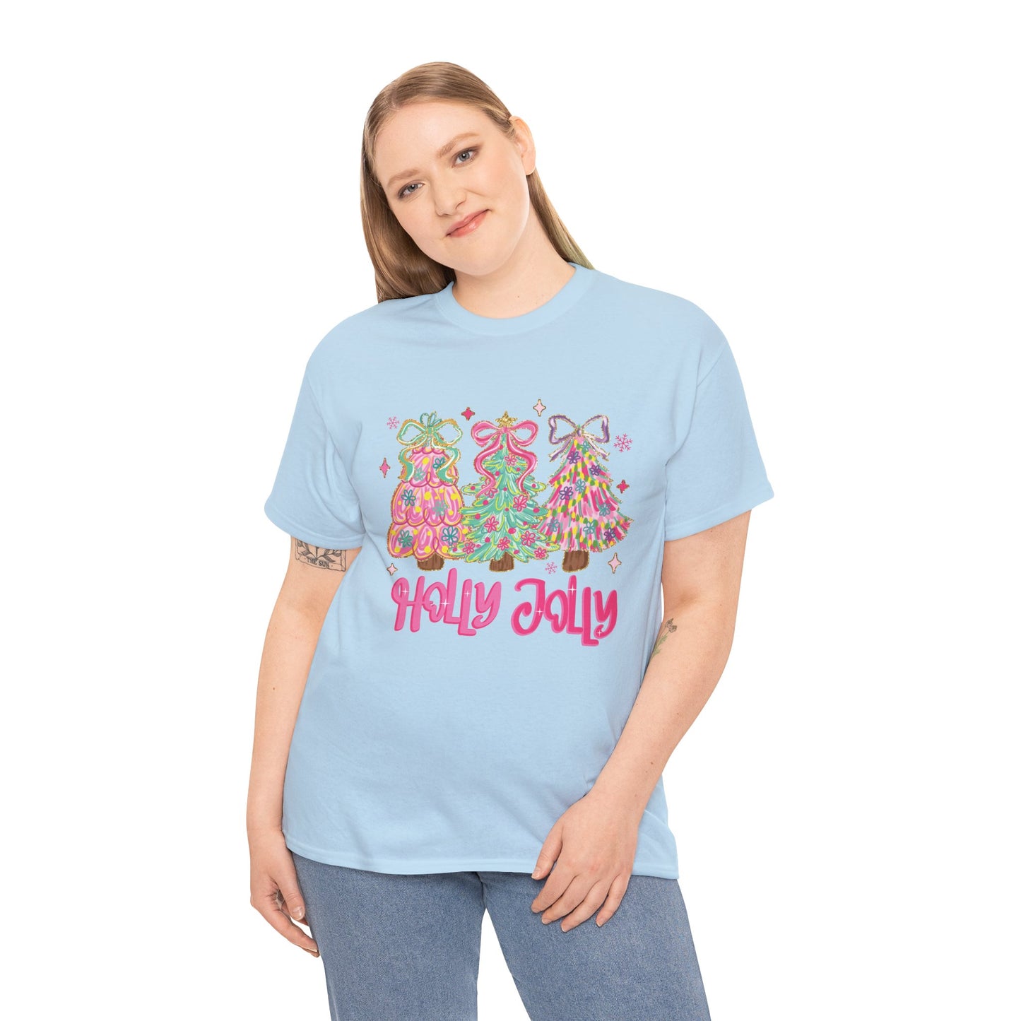 Holly Jolly Colorful Christmas Trees T-Shirt