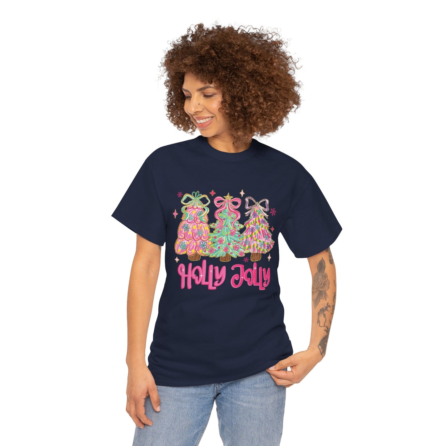 Holly Jolly Colorful Christmas Trees T-Shirt