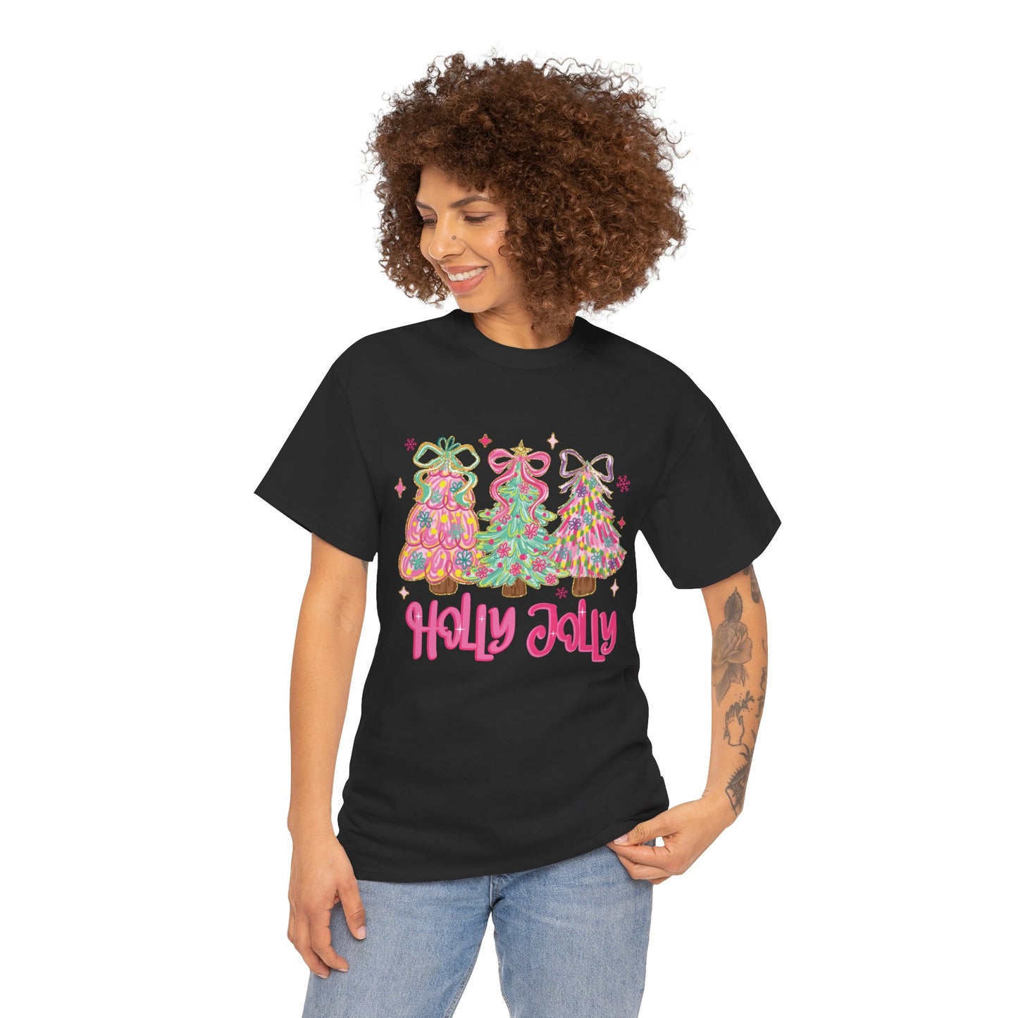Holly Jolly Colorful Christmas Trees T-Shirt