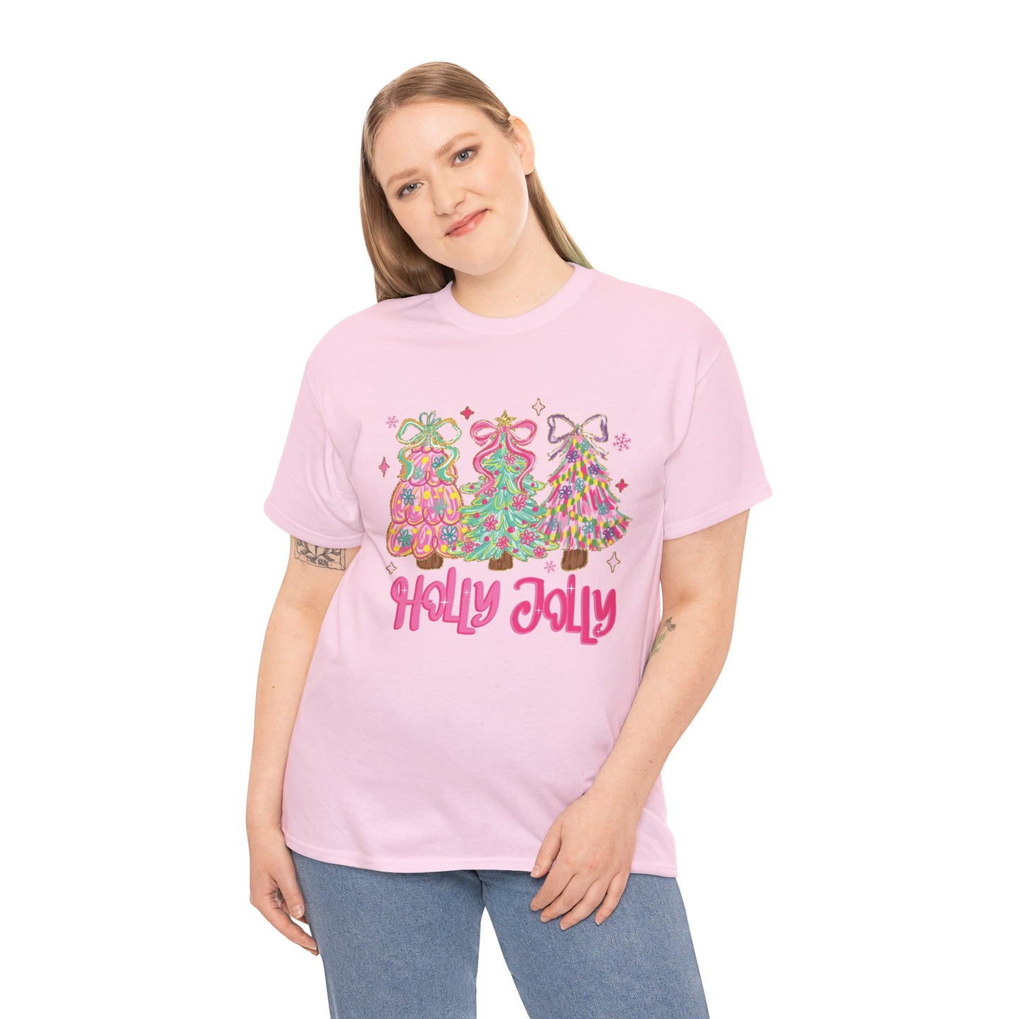 Holly Jolly Colorful Christmas Trees T-Shirt