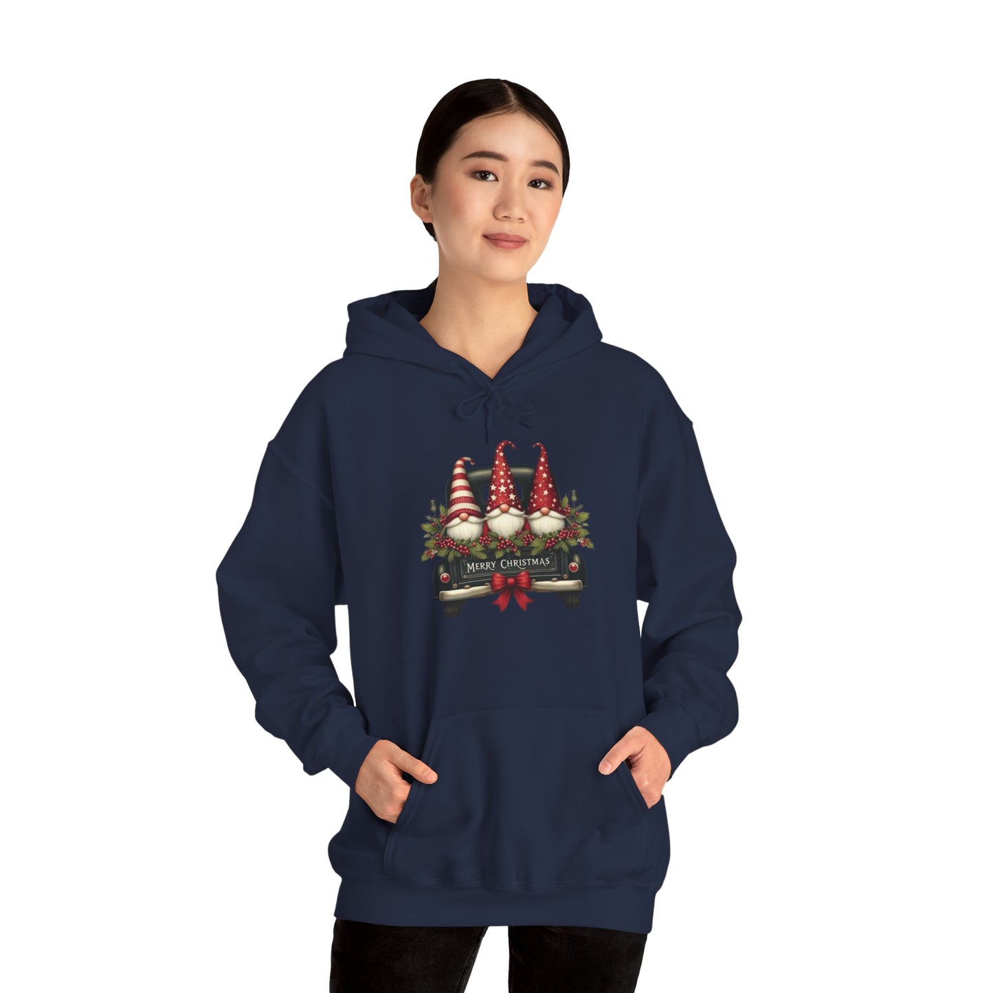 Vintage Christmas Gnomes Hoodie