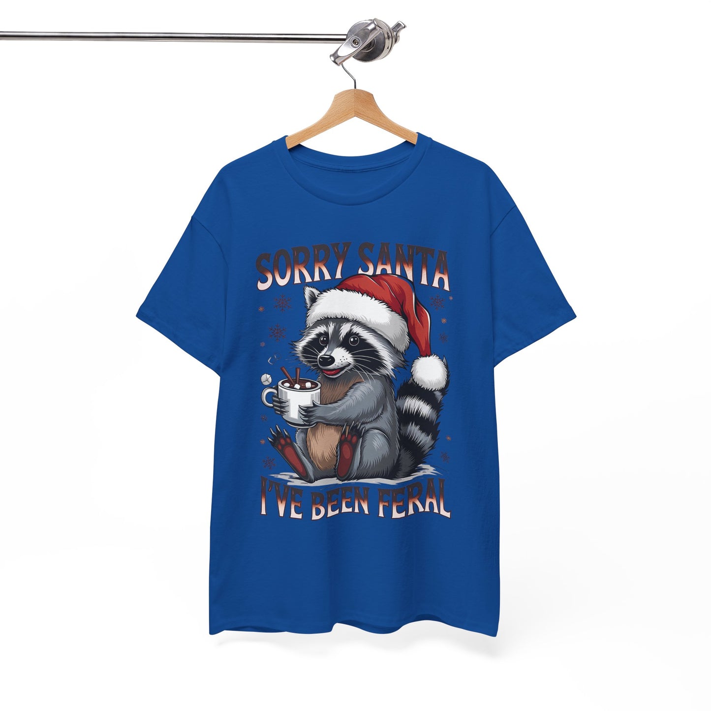 Festive Humor Unisex T-Shirt - 'Sorry Santa, I've Been Feral'