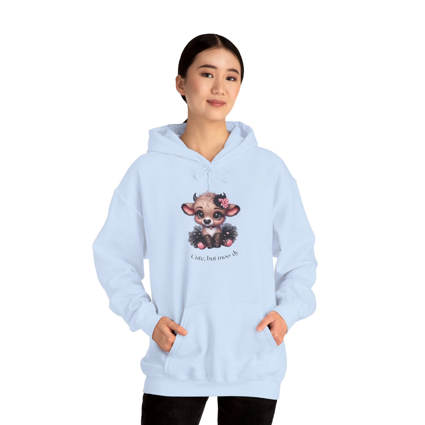 Cute But Moo-dy Cow Tee | Funny Cow Hoodie for Women
