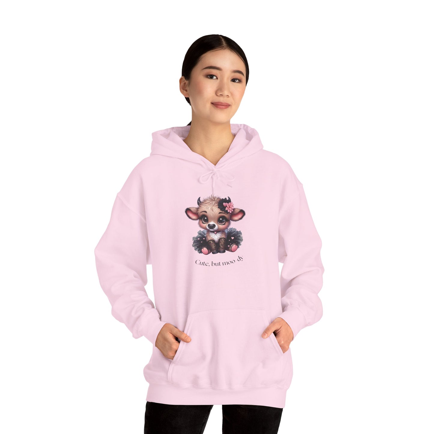 Cute But Moo-dy Cow Tee | Funny Cow Hoodie for Women