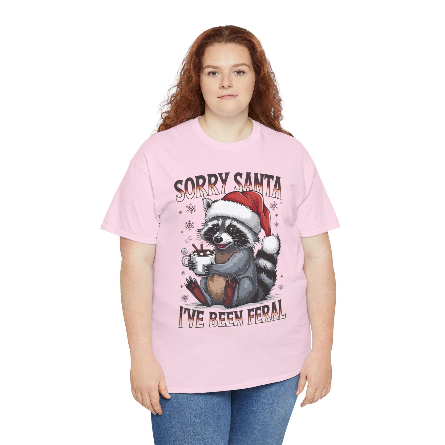 Festive Humor Unisex T-Shirt - 'Sorry Santa, I've Been Feral'