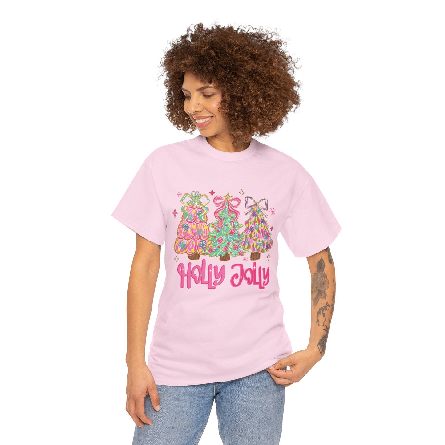 Holly Jolly Colorful Christmas Trees T-Shirt