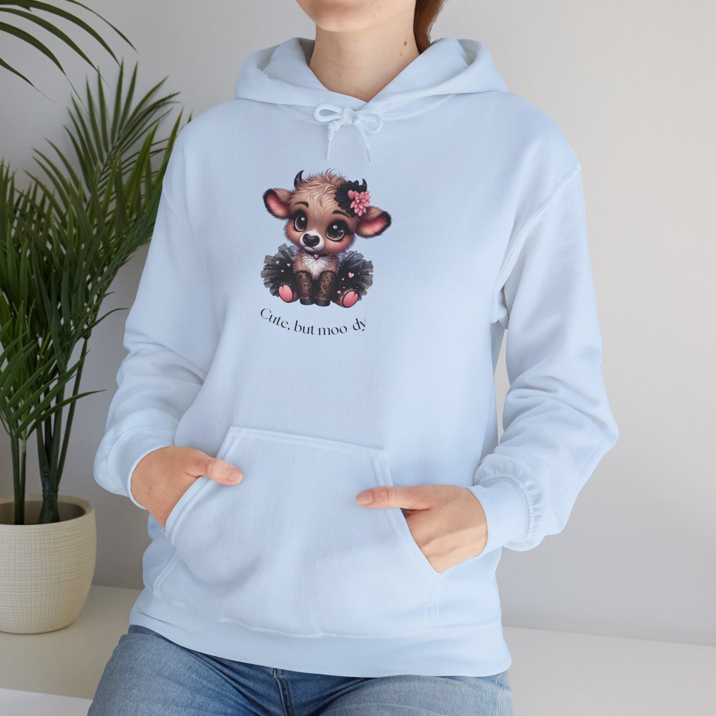 Cute But Moo-dy Cow Tee | Funny Cow Hoodie for Women