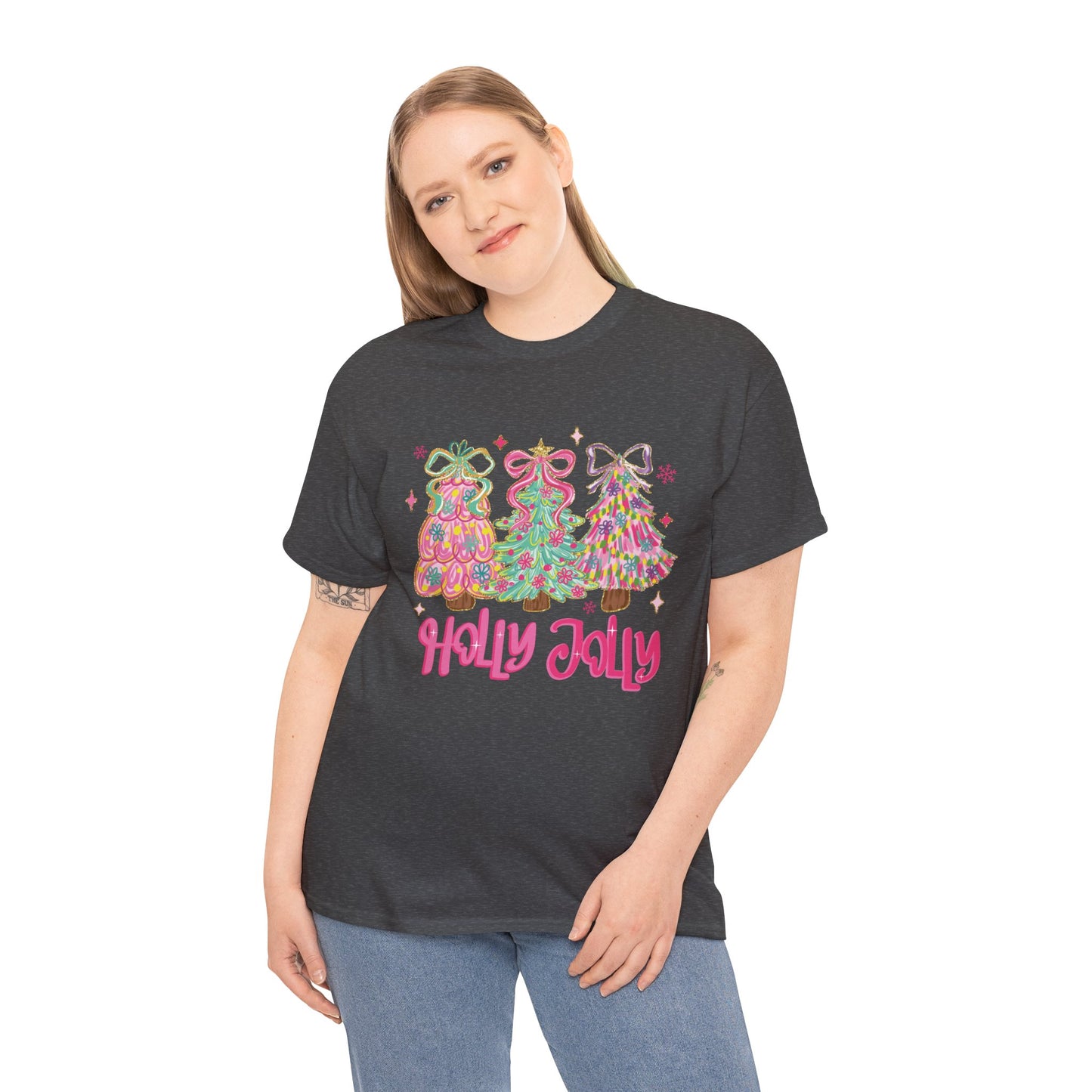 Holly Jolly Colorful Christmas Trees T-Shirt