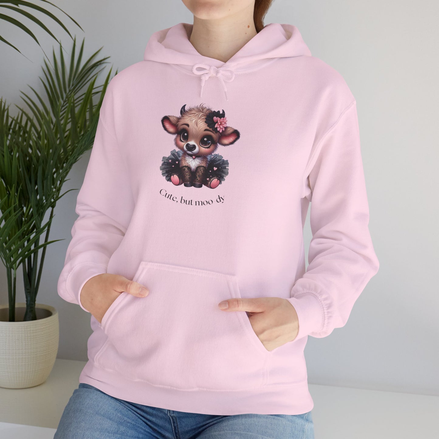 Cute But Moo-dy Cow Tee | Funny Cow Hoodie for Women