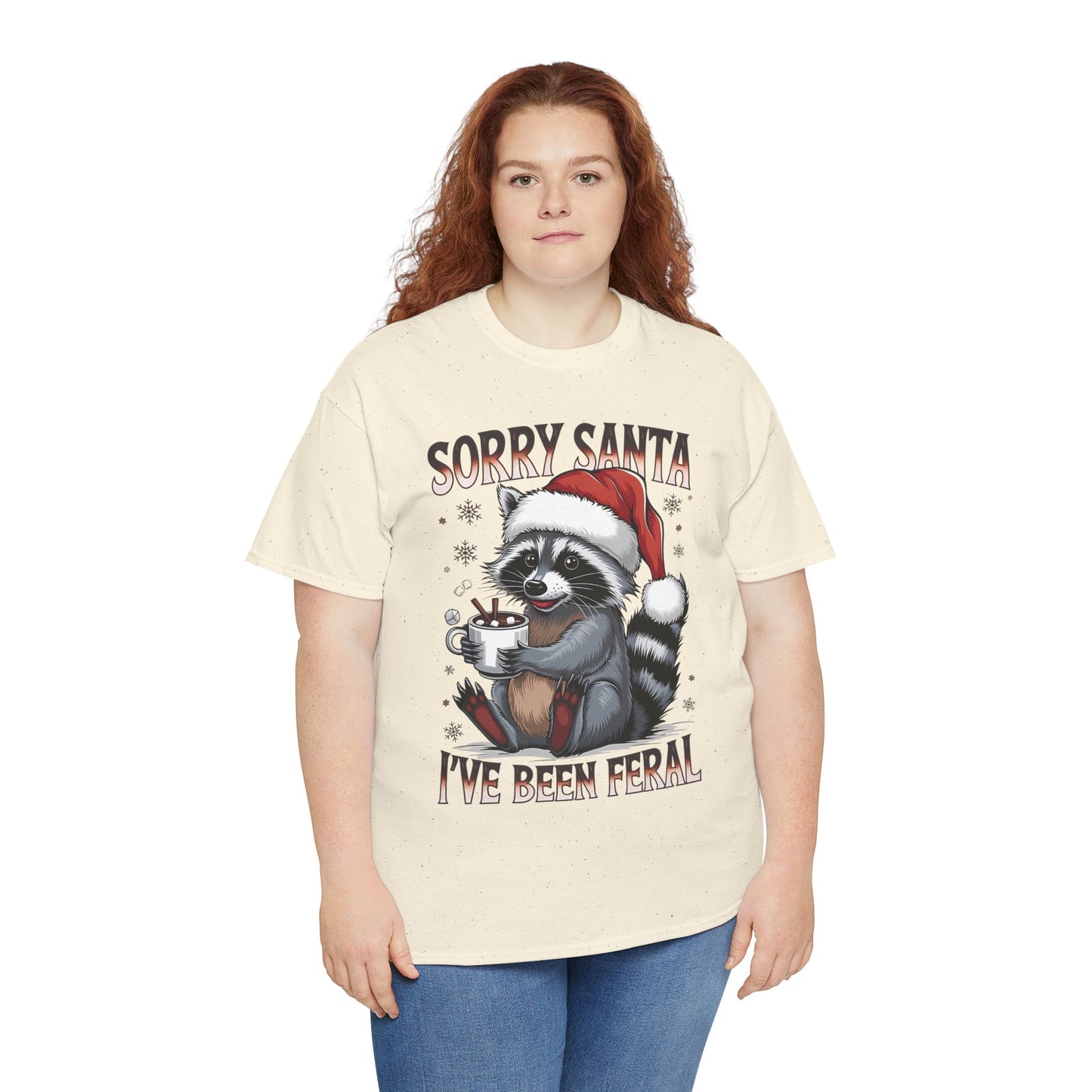 Festive Humor Unisex T-Shirt - 'Sorry Santa, I've Been Feral'