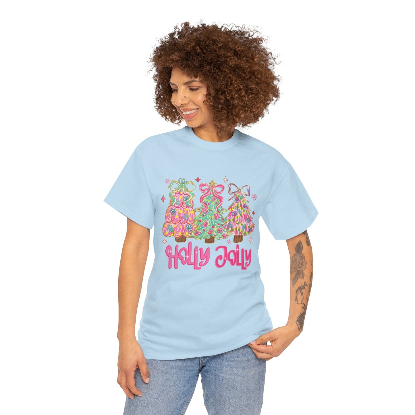 Holly Jolly Colorful Christmas Trees T-Shirt