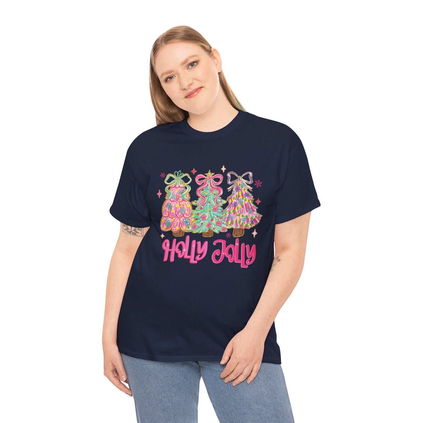 Holly Jolly Colorful Christmas Trees T-Shirt