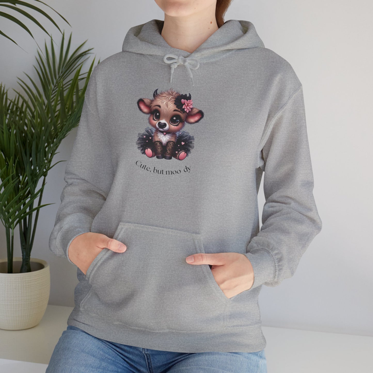 Cute But Moo-dy Cow Tee | Funny Cow Hoodie for Women