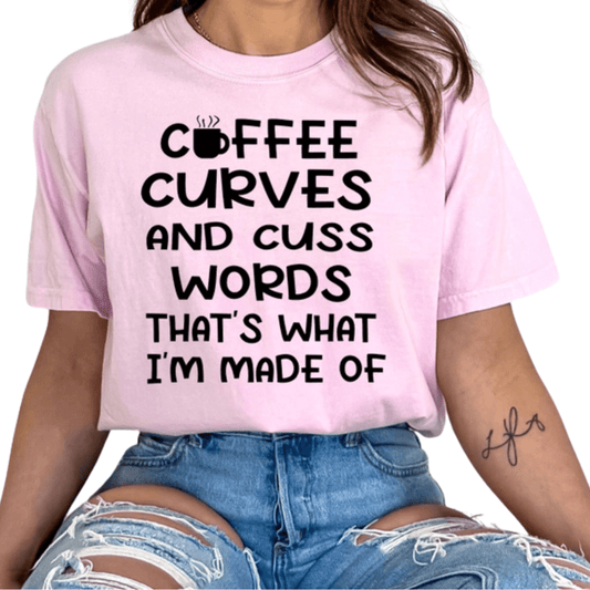 Coffee, Curves Tee - Shamelessly Glamorous