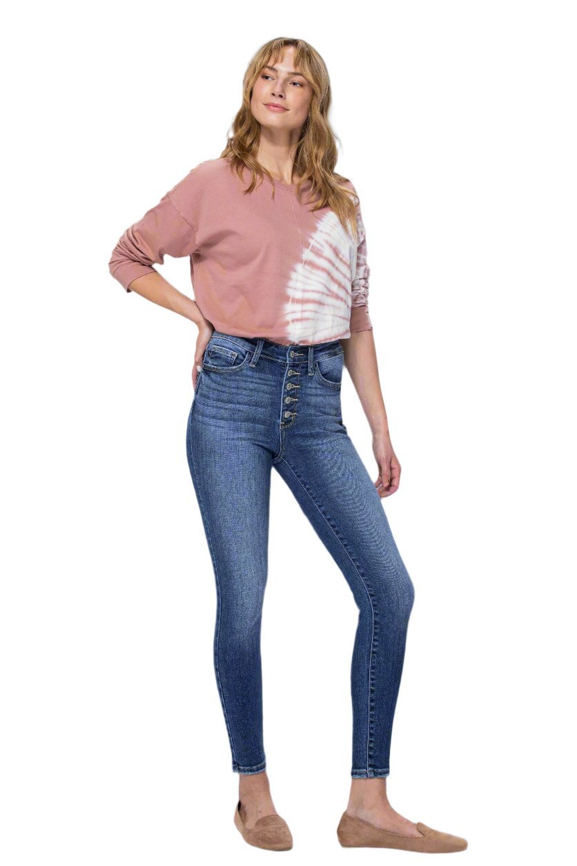Women's High Rise Skinny Jeans - Shamelessly Glamorous
