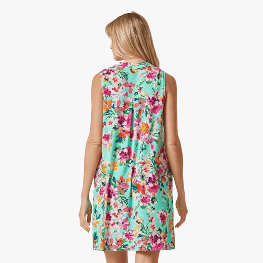 Lizzy Tank Dress In Floral Print - Shamelessly Glamorous