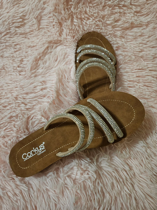 Slide Sandal – Cushioned Platform Comfort by Corkys Summer Footwear